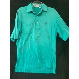 Aureus Pinehurst Golf Polo Shirt Embroidered Logo Short Sleeve Mens‎ L